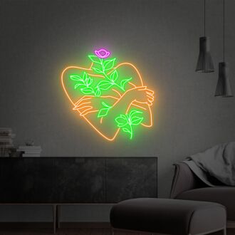 Transform Your Living Space, Office, or Boutique into a Vibrant Oasis with the Woman Body With Flower Neon Sign - Perfect for Elevating Home Decor, Enhancing Workplace Ambiance, or Adding a Unique Touch to Any Celebration.