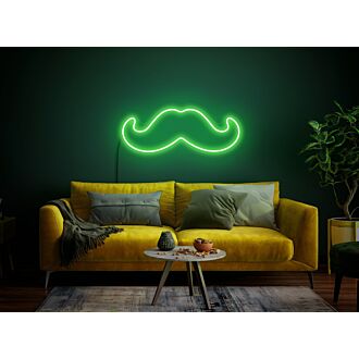 Erhellen Sie Ihren Friseursalon oder verleihen Sie Hochzeiten und Partys eine verspielte Note mit dem Schnurrbart-Neonschild Friseursalon-Neonschild Schnurrbart-Neonschild.