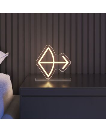 Brighten Your Space: Perfect for Home Office, Dorm Room, or Birthday Celebrations - Mini Sagittarius LED Neon Sign