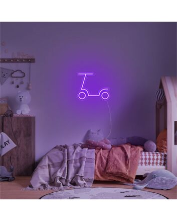 Light Up Your Ride: Perfect for Garage, Room Decor, and Themed Parties with Scooter LED Neon Sign.