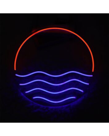 Brighten Up Your Space: Sun Ocean LED Neon Sign for Bars, Home Decor, and Special Celebrations.