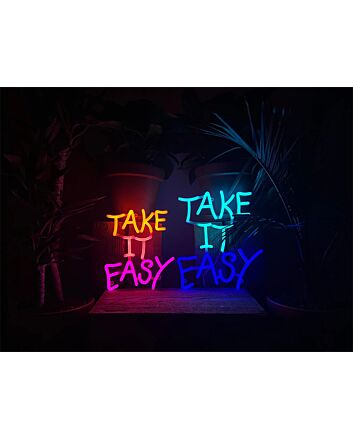 Brighten Up Your Space: Home, Office, or Store with the Mini Take It Easy LED Neon Sign