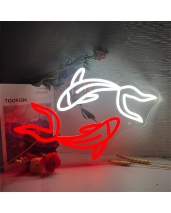 Brighten Up Your Bar, Wedding, and Home Decor with the Two Fish LED Neon Sign