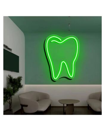 Brighten Up Your Space: Wall Decor Home Decor Teeth LED Neon Sign, Perfect for Bars, Dental Offices, and Quirky Home Settings