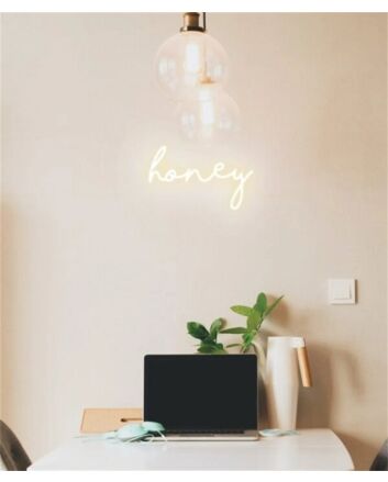 Brighten Up Your Space: Perfect for Home, Office, and Bar Settings with the Wall Decor Home LED Sign Honey LED Neon Sign.