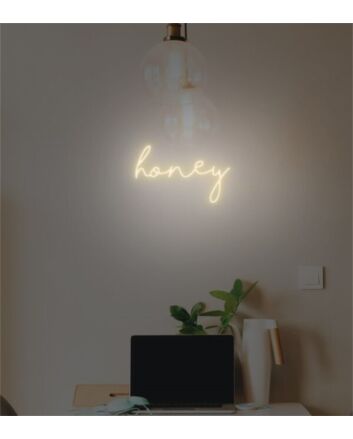 Brighten Up Your Space: Perfect for Home, Office, and Bar Settings with the Wall Decor Home LED Sign Honey LED Neon Sign.