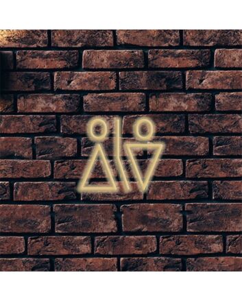 Brighten Up Your Space: Wc Minimalistic LED Neon Sign Perfect for Home Decor, Office Vibes, and Chic Bar Settings