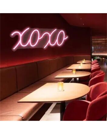 Brighten Up Your Space: Xoxo Bar Decor LED Neon Sign for Weddings, Parties, and Chic Office Ambiance.
