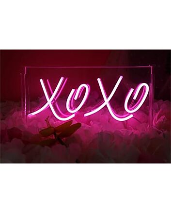 Brighten Up Your Wedding, Bar, and Home Atmosphere with Xoxo Lightbox LED Neon Sign.
