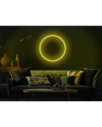 Elevate Your Meditation Space or Yoga Studio Ambiance with Zen Circle LED Neon Sign.