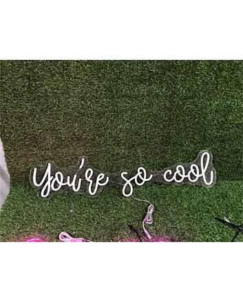 Elevate Your Space: Custom You&#039;re So Cool LED Neon Sign for Home Decor, Trendy Bars, and Captivating Parties