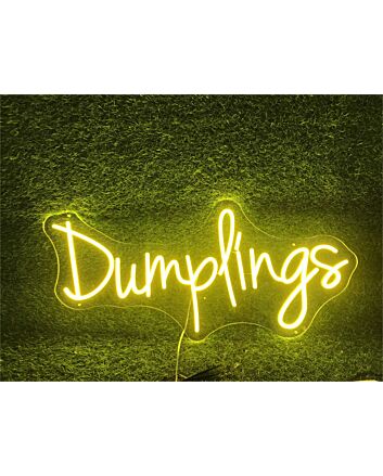 Brighten Up Your Restaurant, Bar, or Food Truck with the Vibrant Dumplings LED Neon Sign - Perfect for Adding a Unique Touch to Any Dining Experience.