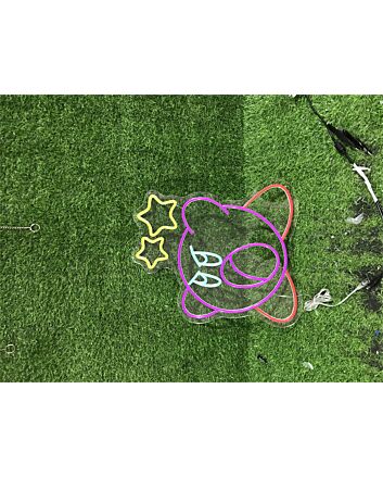 Brighten Your Game Nights and Special Events with Kirby Gameroom Decor LED Neon Sign - Perfect for Home, Bars, and Party Ambiance.