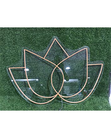 Brighten Up Any Space: Lotus Home Decor LED Neon Sign for Bars, Weddings, and Office Ambiance.
