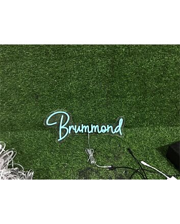 Brighten Your Space: Personalize Custom Brummond LED Neon Sign for Weddings, Bars, and Home Décor