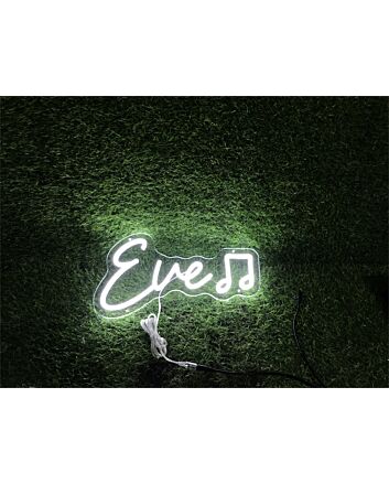 Brighten Your Special Moments: Embrace Home, Weddings, and Celebrations with Personalize Custom Eve With Note LED Neon Sign.