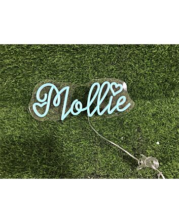 Elevate Your Space: Personalize Custom Mollie LED Neon Sign for Home Decor, Office Ambiance, and Vibrant Parties.