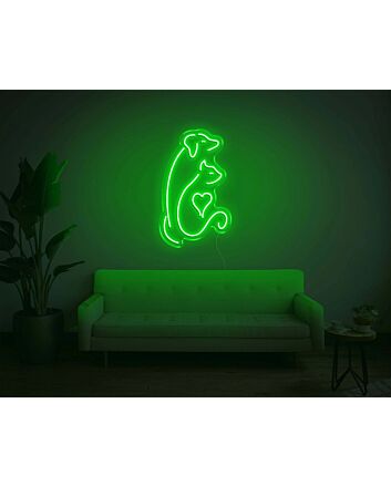 Dog and Cat V2 LED Neon Sign