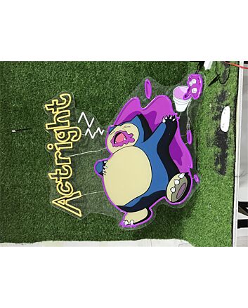 Brighten Up Your Bar, Office, and Home Décor with the Versatile Uv Actright LED Neon Sign.