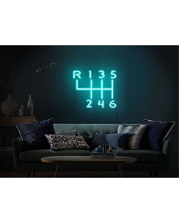 Car Gearbox Neon Sign