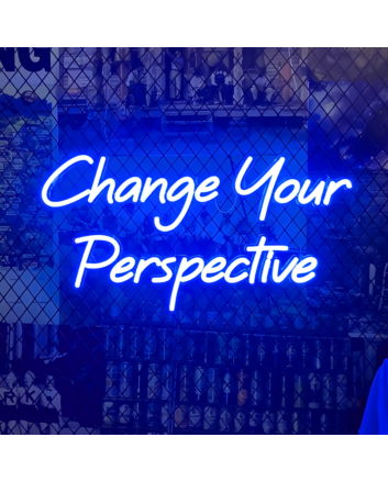 Neon sign to change your perspective