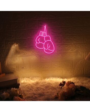 Boxing Gloves Neon Sign