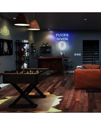 Transform Your Space into a Vibrant Celebration with Deep Blue Fucks Civen Bar Neon Sign - Perfect for Home Decor, Offices, Bars, and Weddings.