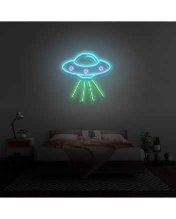 Spaceship Neon Sign