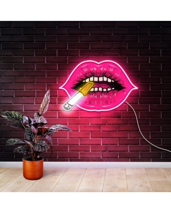 Brighten Your Bar, Office, or Gaming Room: Smoking Uv Neon Light Durable Neon Art For Enthusiasts Adds a Unique Touch.
