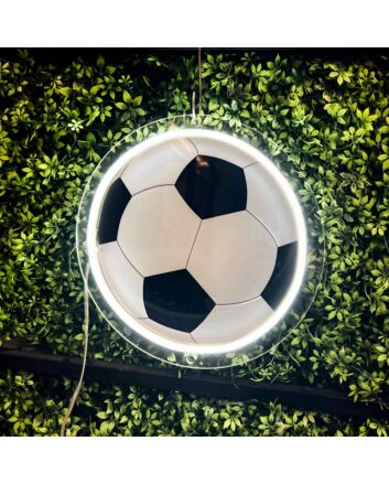 Brighten Your Sports Bar or Game Room with Soccer Ball UV Printed Artwork - The Beautiful Game Shines.