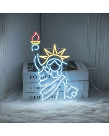 Brighten Up Your Home, Office or Bar with the Statue Of Liberty Neon Sign Iconic American Glow.