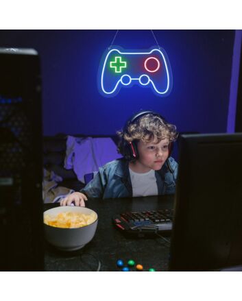 Elevate Your Gaming Den, Store, or Next Theme Party Ambiance with the Console Controller Neon Sing For Gamers.