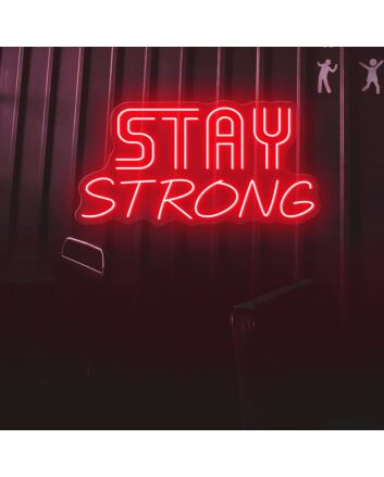 Transform Any Space into an Inspiring Oasis with the Multicolor Stay Strong Words Magic Led Neon Sign - Perfect for Home Decor, Office Motivation, and Vibrant Bar Ambiance.