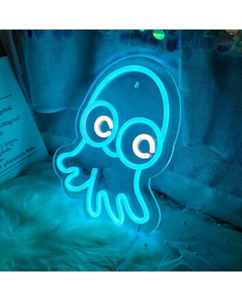 Brighten Up Any Space: Octopus Cute Neon Sign Perfect for Bedroom, Office, or Party Ambiance.