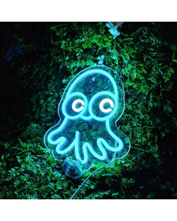 Brighten Up Any Space: Octopus Cute Neon Sign Perfect for Bedroom, Office, or Party Ambiance.