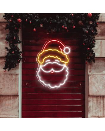 Brighten Your Holiday Celebrations and Decor: Santas Twinkle Led Neon Sign for Home, Office, and Festive Events.