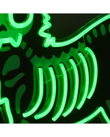 Enhance Your Halloween Festivities and Home Ambiance with the Spooky Skeleton Cat LED Neon Sign.