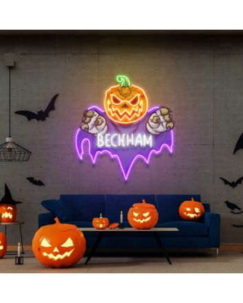 Spookify Your Space: Halloween Decor Neon Name Sign for Teenage Girl Room, Party Ambiance, and Unique Gift Ideas