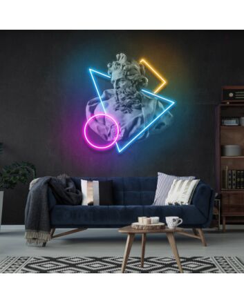 Brighten Up Your Living Space, Office, or Special Events with Neptune Art Led Uv Neon Sign for Home Decor.