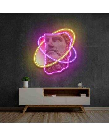 Elevate Your Space: Spotlight Face Led Uv Neon Sign for Vibrant Home Decor, Office Ambiance, and Memorable Parties.