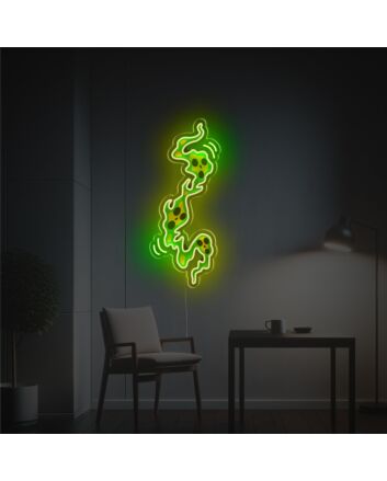 Elevate your Halloween ambiance with the spine-chilling Horrifying Ghost Face LED Neon Acrylic Artwork, ideal for parties, home decor, and haunted attractions.