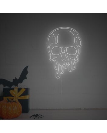 Brighten Your Halloween Celebrations and Themed Parties with the Halloween Melting Skull Head LED Neon Sign