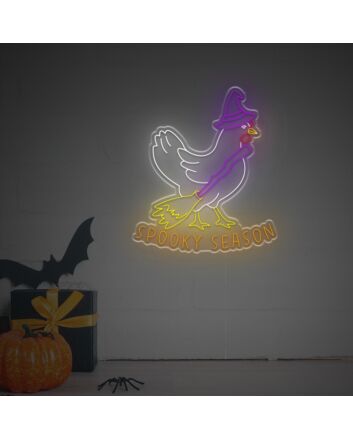 Elevate your Halloween Festivities: Spooky Season LED Neon Sign for Home Decor, Office Celebrations, and Theme Bars