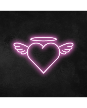 Angel Heart Neon Sign