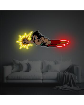 Add a Cosmic Touch to Your Space: Flying Astro LED Neon Acrylic Artwork, Perfect for Bedrooms, Gaming Rooms, and Sci-Fi Themed Parties.