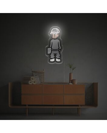 Brighten Your Home Decor, Office Ambiance, and Party Vibes with the Pop Cool Hight Street Man LED Neon Acrylic Artwork.