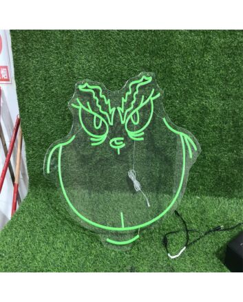 Brighten Up Your Bar, Office, or Home Decor with the Angery Bire Green LED Neon Sign.