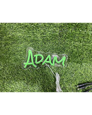 Brighten Up Any Space: Adam Greet LED Neon Sign, Perfect for Home Decor, Office, Storefronts, and Celebrations.