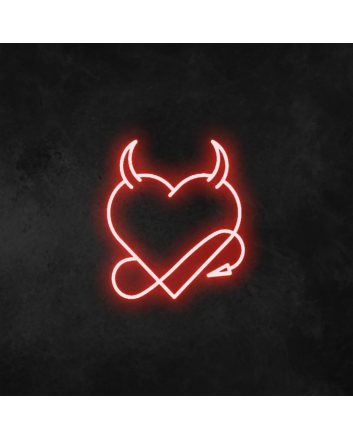 Devil Heart Neon Sign