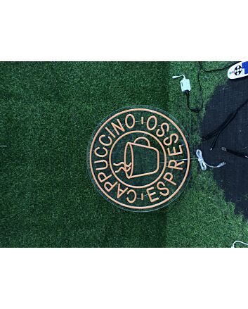 Light Up Your Café or Kitchen Ambiance with the Cappuccino Espresso LED Neon Sign, Perfect for Coffee Lovers' Gatherings and Home Decor.